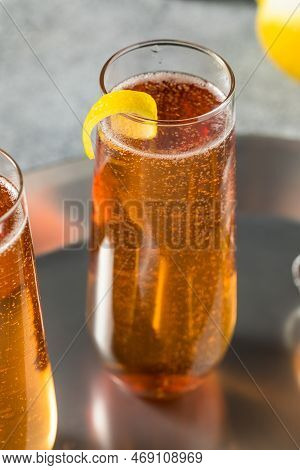 Boozy Refreshing French Kir Royale Champagne Cocktail