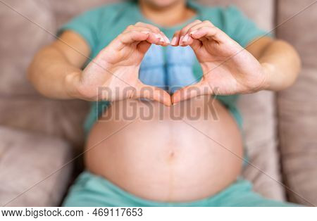Motherhood Young Pregnacy. Maternity Prenatal Parenthood.