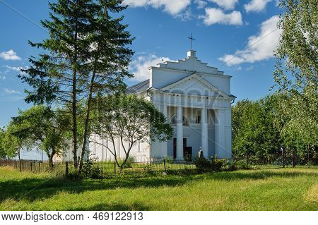 Old Ancient Catholic Church Of St George In The Svoyatichi Village, Brest Region, Belarus.