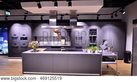 Warsaw, Poland. 19 January 2023. Inside Miele Retail Store. Miele Is German Based Manufacturer Of Pr