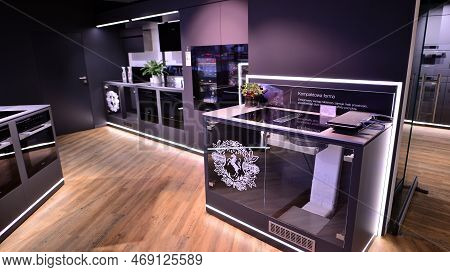 Warsaw, Poland. 19 January 2023. Inside Miele Retail Store. Miele Is German Based Manufacturer Of Pr