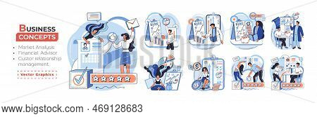 Market Statistics Analysis, Financial Advisor, Customer Relationship Management Business Themes Meta