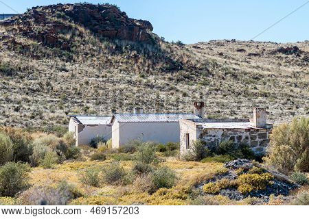 Loxton, South Africa - Sep 3, 2022: Farm Worker Houses Near Juriesfontein On The Road R356 Between L