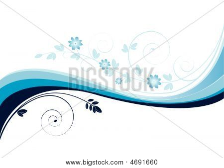 푸른 파도 꽃 동기와 배경