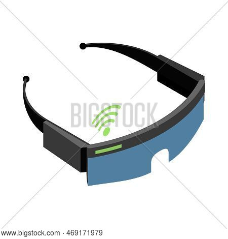 Wearable Technology Smart Glasses Isometric Icon 3d Vector Illustration