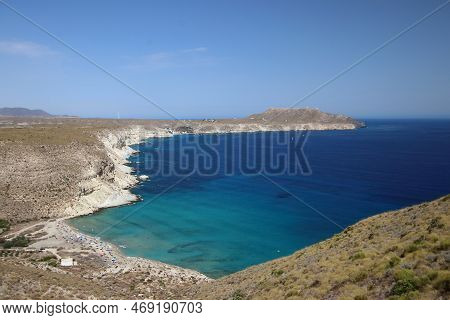Amazing View Of Cala Del Plomo Beach , One Of The Most Beautiful Spots In Cabo De Gata Natural Park,