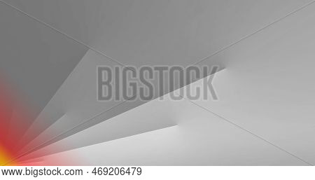 Abstract Grey, Yellow And Red Background With Gradients And Stripes For Design. Ilustration Of The M