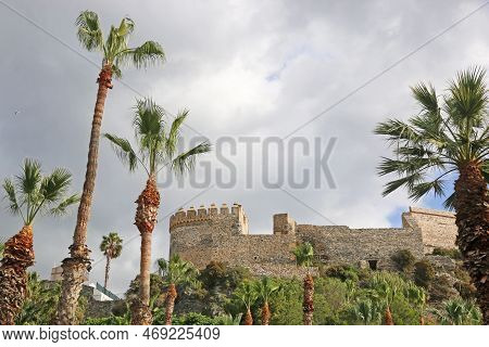 Exterior Of Almunecar Castle In Andalucia , Spain