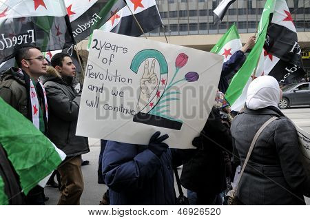 Syrian protest in Toronto.