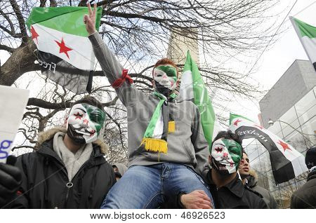 Syrian protest in Toronto.