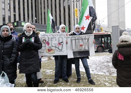Syrian protest in Toronto.