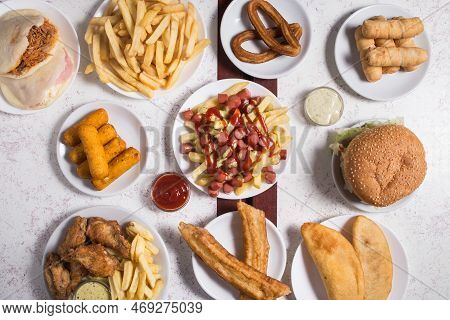 Set Of Spanish Dishes