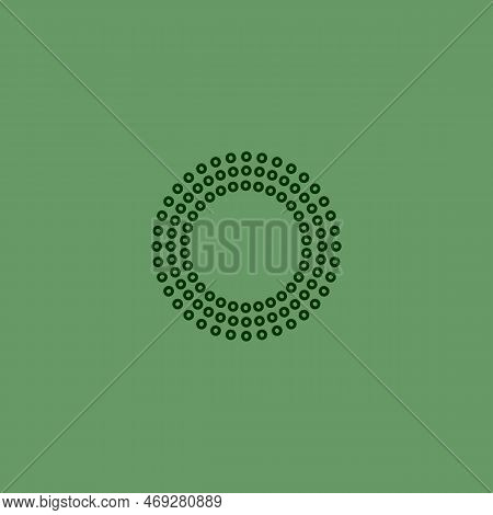 Letter O Logo With Pixel Pattern, Vector Design Template Elements For Corporate Or Business Identity