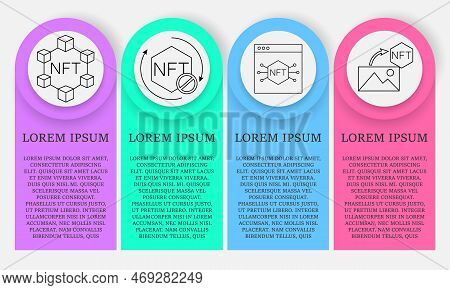 Nft Vector Icon Card. Non-fungible Token. Vector