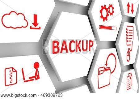 Backup Concept Cell Background 3d Render Illustration
