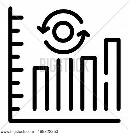 Graph Key Point Icon Outline Vector. List Check. Core Tips