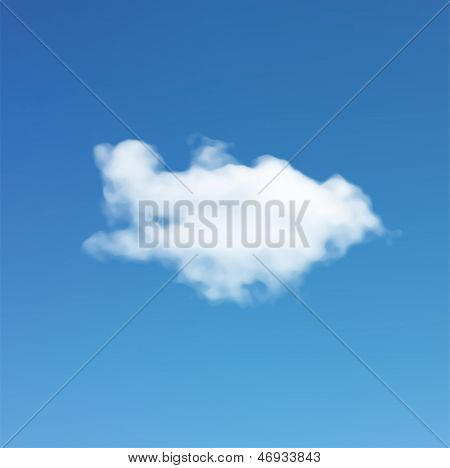 Vektor Sky på blå himmel.