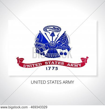 Army United States Of America Armed Forces Vector Flags