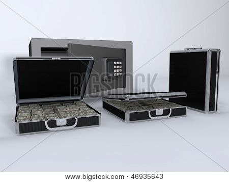 Money Briefcase Small Vault