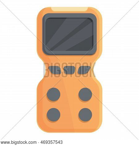 Flammable Gas Detector Icon Cartoon Vector. Leak Monitor. Digital Device