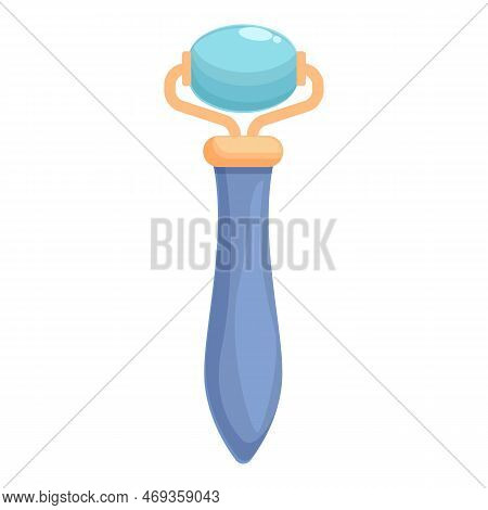 Facial Roller Tool Icon Cartoon Vector. Face Care. Fashion Woman