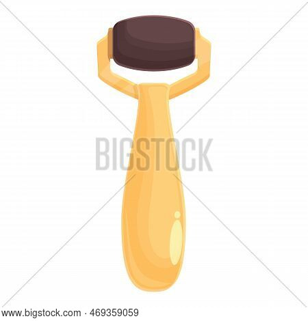 Scraper Roller Icon Cartoon Vector. Face Skin. Care Fashion