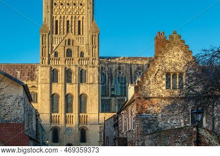 View Of The Norwich Cathedral, Uk