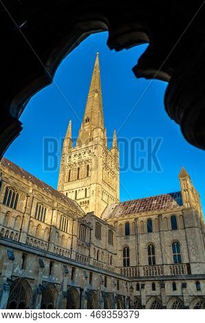 View Of The Norwich Cathedral, Uk
