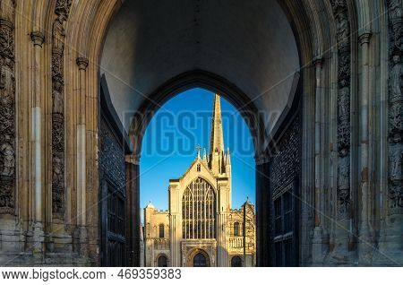 View Of The Norwich Cathedral, Uk