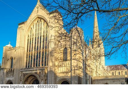 View Of The Norwich Cathedral, Uk