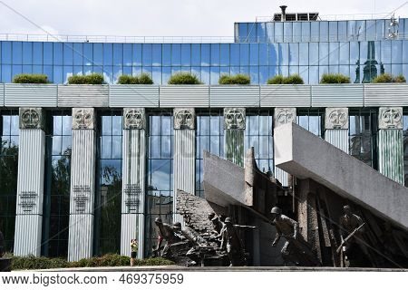 Warsaw, Poland - Jul 10: Warsaw Uprising Museum In Warsaw, Poland, As Seen On July 10, 2022.