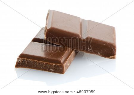 Closeup Detail Of Chocolate Parts