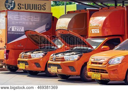 Kanchanaburi, Thailand - December 12, 2022: Checking Or Inspection And Maintenance According To The 