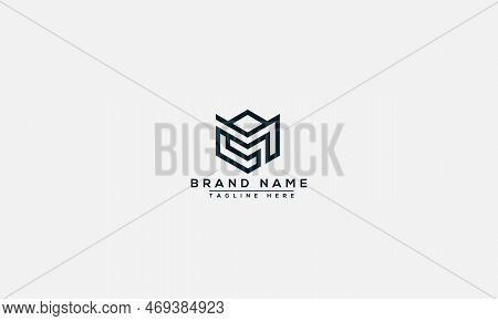 Mv Logo Design Template Vector Graphic Branding Element.