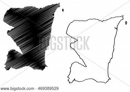 Porto Seguro Municipality (bahia State, Municipalities Of Brazil, Federative Republic Of Brazil) Map