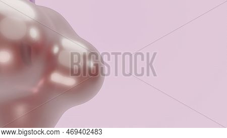 3d Render Animation Motion Design Presentation Background Wallpaper Metasphere. Pink Purple Abstract