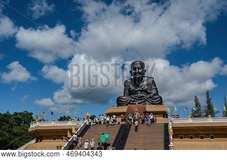 Prachuap Khiri Khan.thailand. 29.07.2022.luang Pu Thuat Big Buddha Statue In Huay Mongkol Temple At 