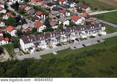 Samobor, Croatia - July 19, 2011: Residential Complex In The Town Of Samobor, Croatia On July 19, 20