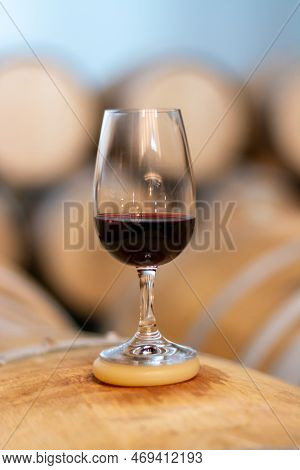 Tasting Of Rioja Wines, Visit Of Winery Cellars With French Or American Oak Barrels With Agening Red