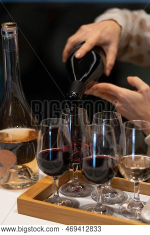Tasting Of Rioja Wines, Visit Of Winery Cellars With French Or American Oak Barrels With Agening Red