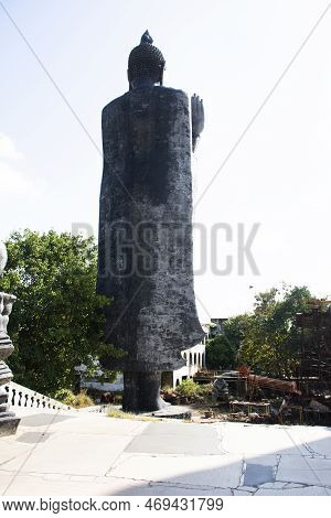 Buddha Statue For Thai People And Foreign Travelers Travel Visit And Respect Praying Blessing With H