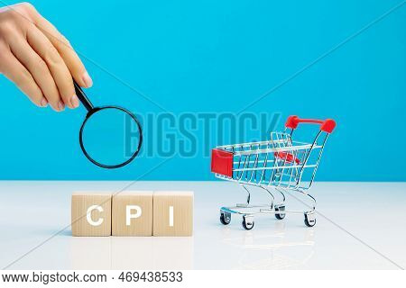 Cpi - Consumer Price Index Symbol.letter Block In Word Cpi Abbreviation Of Consumer Price Index With