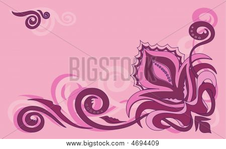 ピンクの花