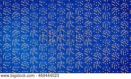 Blue Gaming Dices - Gaming Randomize Concept - Abstract 3d Rendering