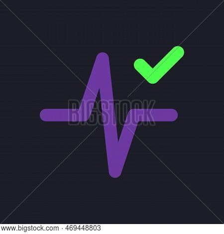 Heartbeat Animation Effect Applying Flat Gradient Fill Ui Icon For Dark Theme. Added Editing Feature