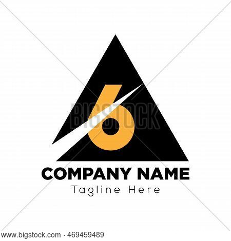 Abstract 6 Letter Modern Initial Logo Design Template