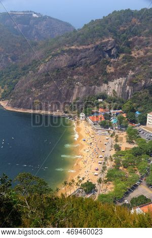 Brazil - Rio De Janeiro. Aerial View With Vermelha Beach.
