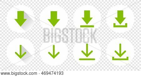 Download Green Icon Vector. Set Icon.vector Illustration