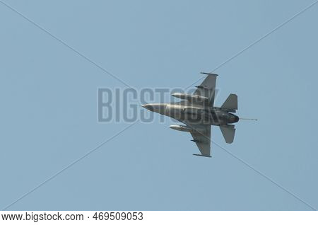 Nakhon Pathom, Thailand - January 14, 2023 : Stunt Flying, The Performance Of Aerial Feats Requiring