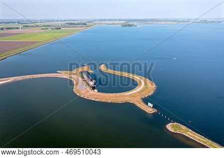 Aerial From The Tulip Island Near Zeewolde In The Netherlands